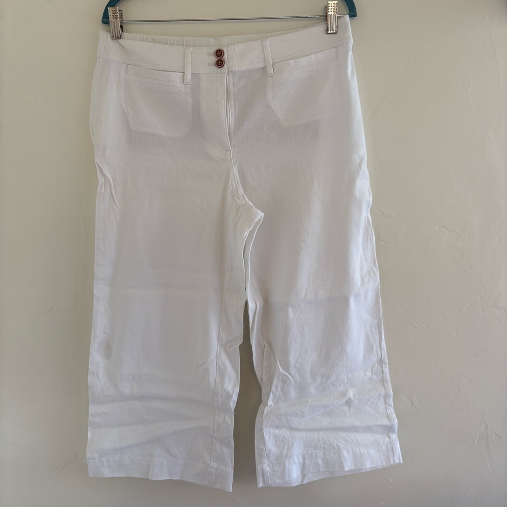 J. Jill Linen wide leg Pants in White